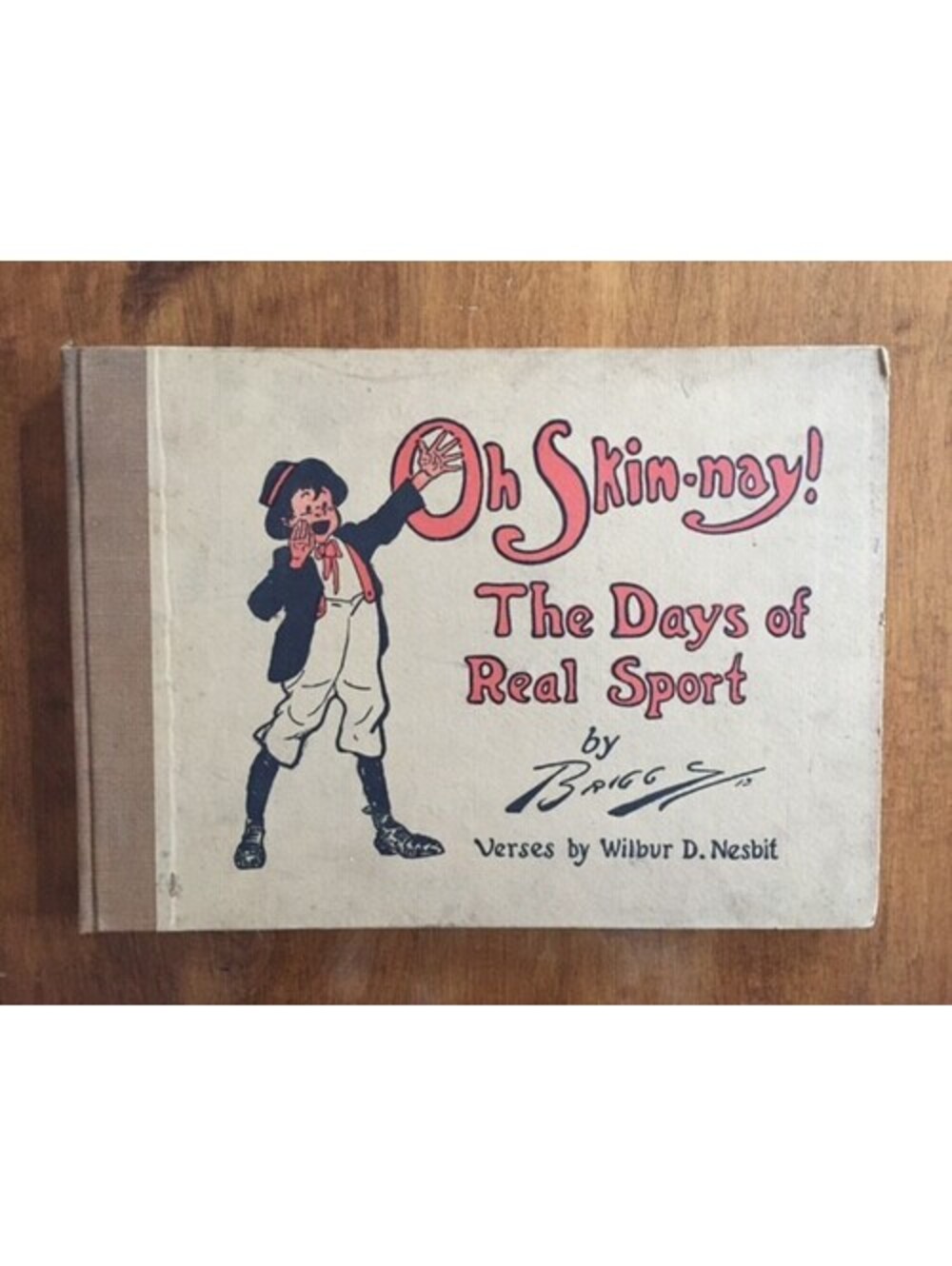 OH SKIN-NAY THE DAYS OF REAL SPORT BOOK 1913 Wilbur D Nesbit 1st Ed CLARE BRIGGS